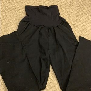 Black maternity trousers